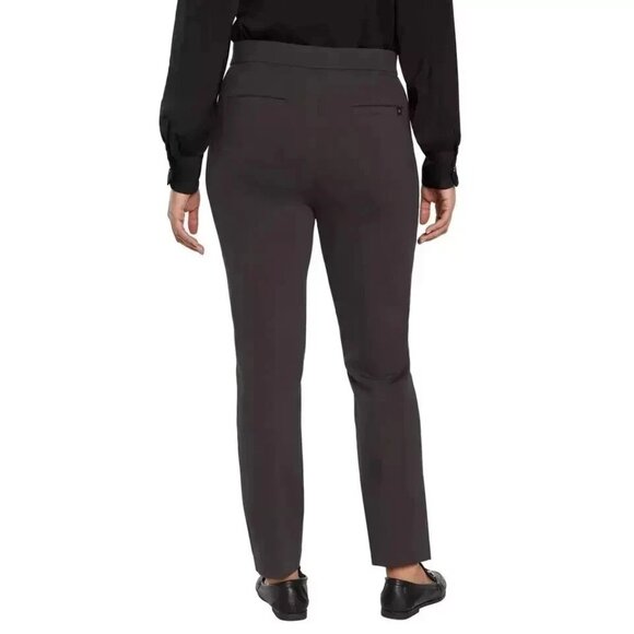 Banana Republic Women's 8 Straight Leg Ponte Pants Flat Front Slacks Brown - Picture 2 of 6